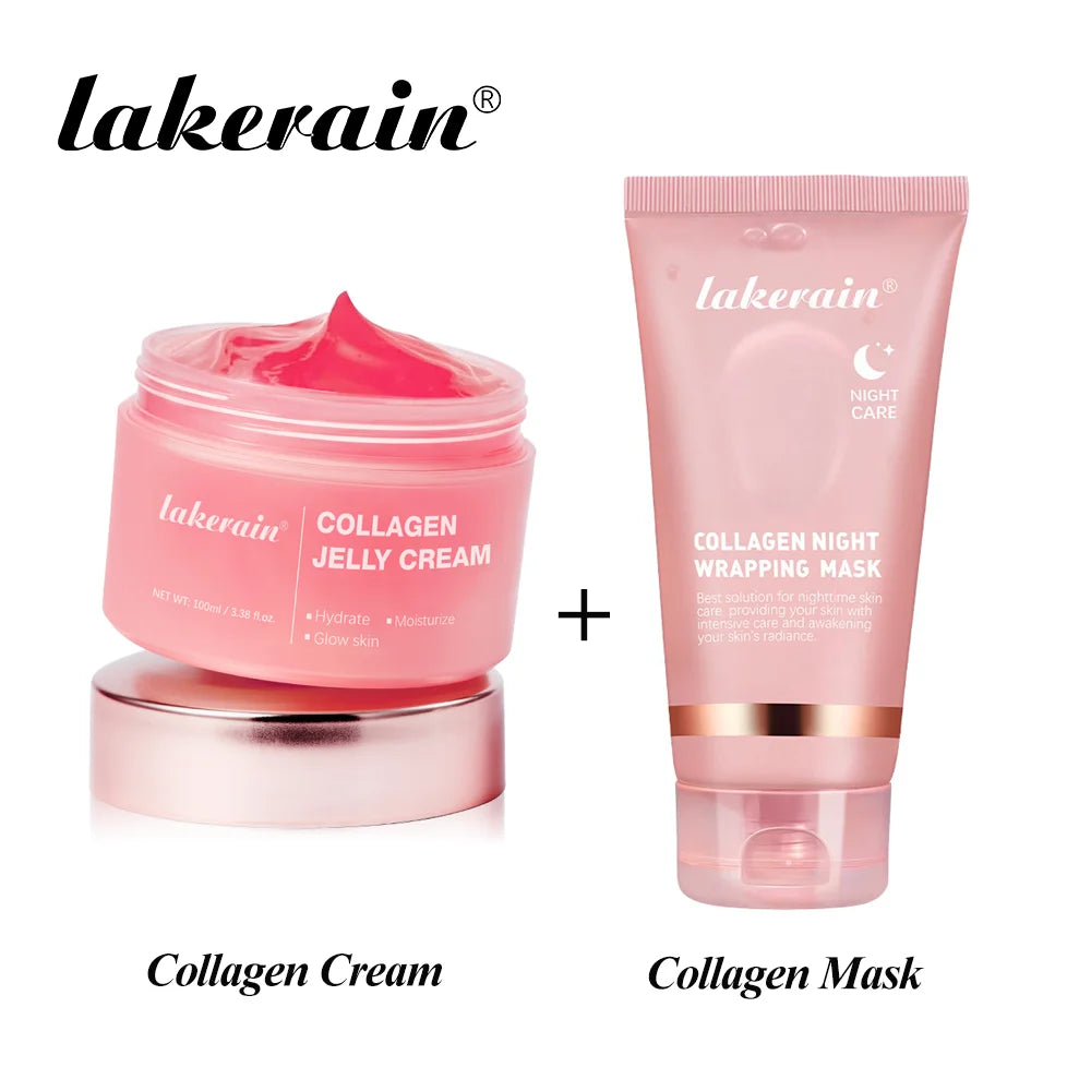 Collagen Wrapping Peel-Off Mask Rejuvenation Moisturizing Brightening Korean Face Mask Make Glowy Skin Elasticity Facial Mask