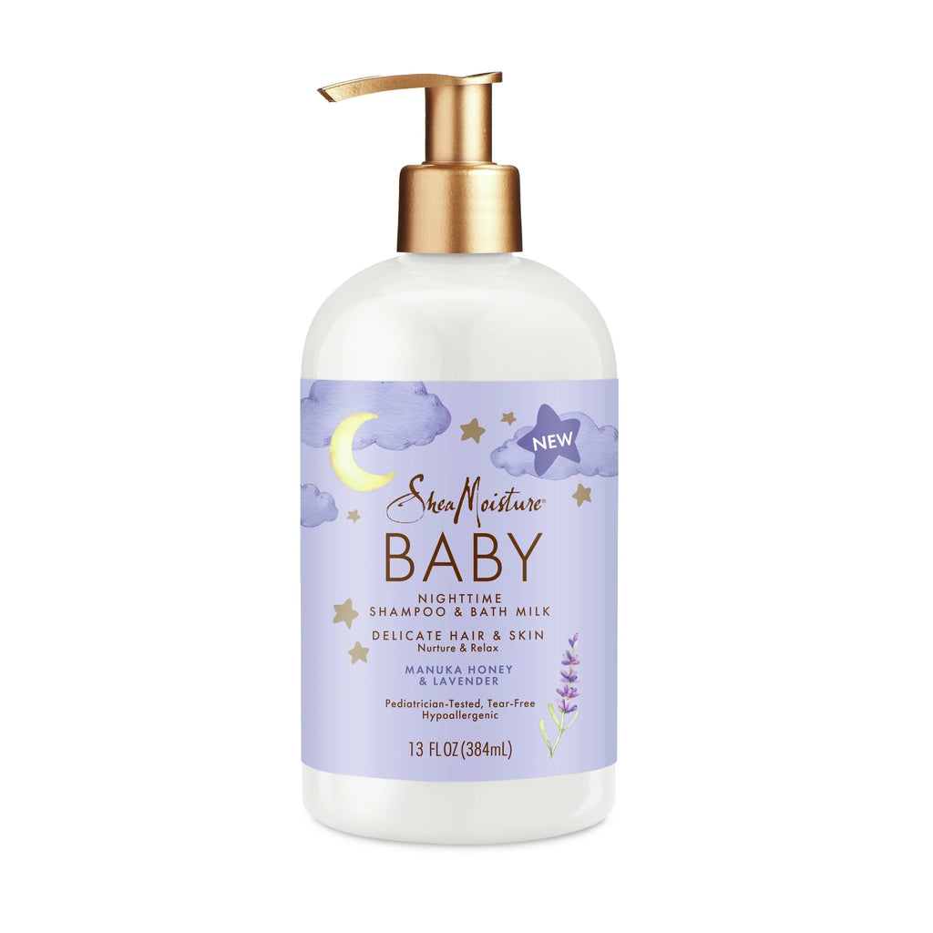 (2 Pack)  Baby Nighttime Shampoo & Bath Milk Manuka Honey & Lavender All Hair, 13 Oz