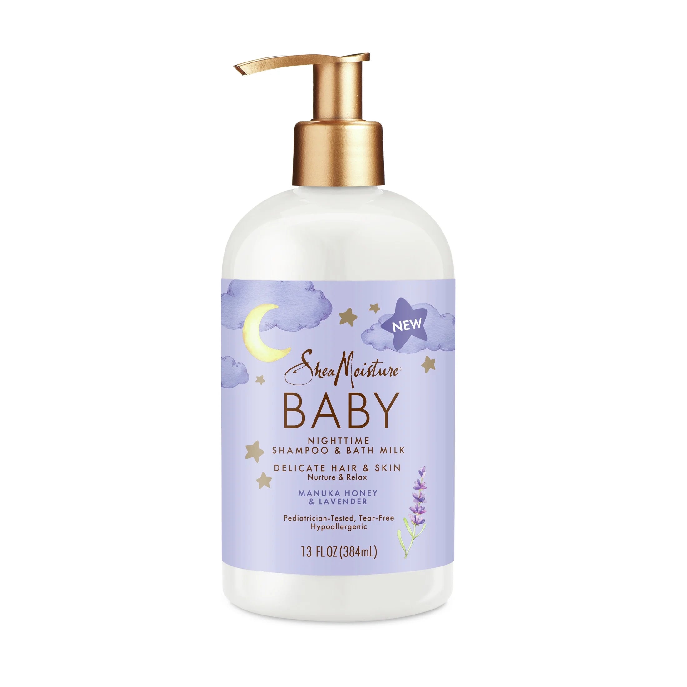 (2 Pack)  Baby Nighttime Shampoo & Bath Milk Manuka Honey & Lavender All Hair, 13 Oz