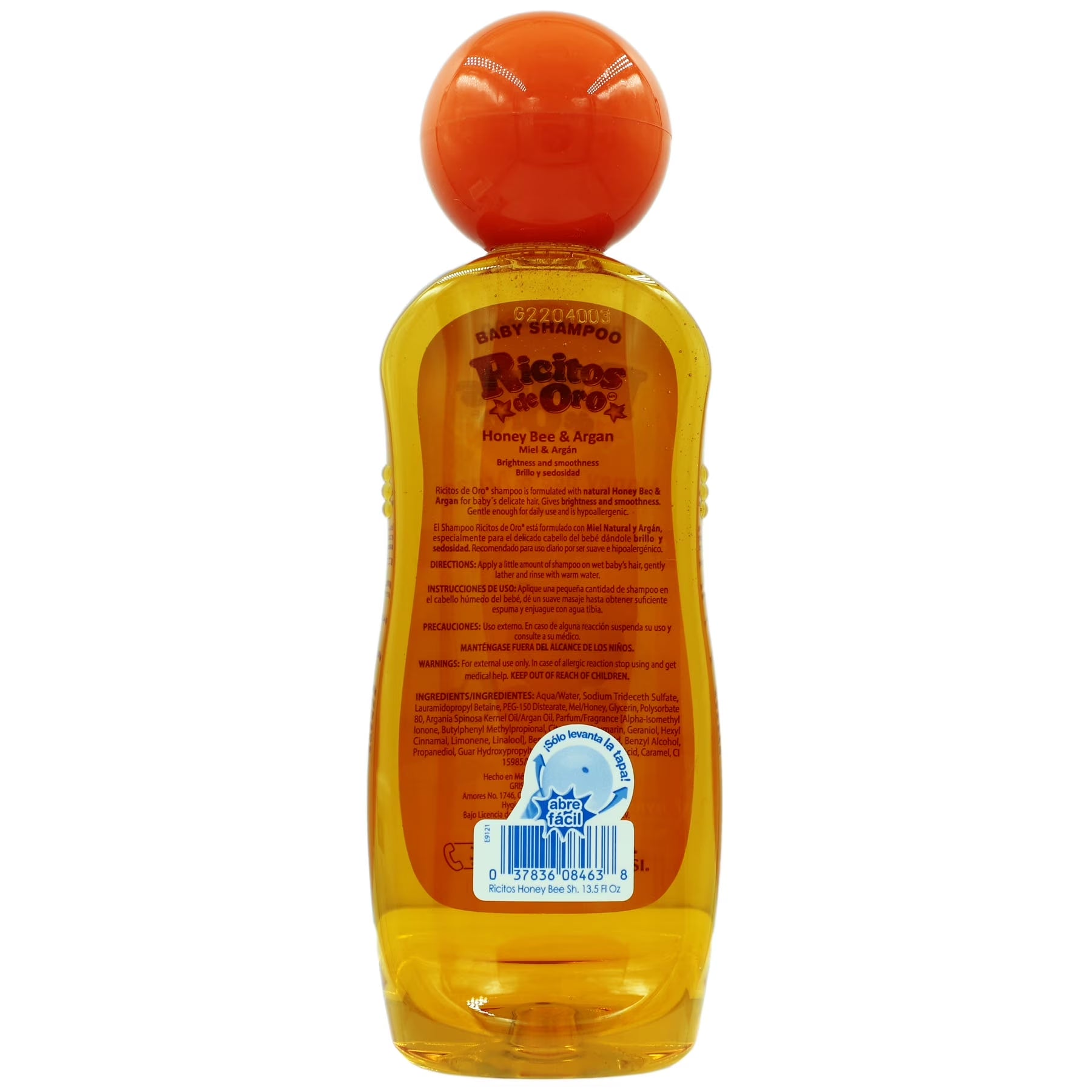 Hypoallergenic Honey Baby Shampoo 400Ml -  Miel Champu De Bebe (Pack Of